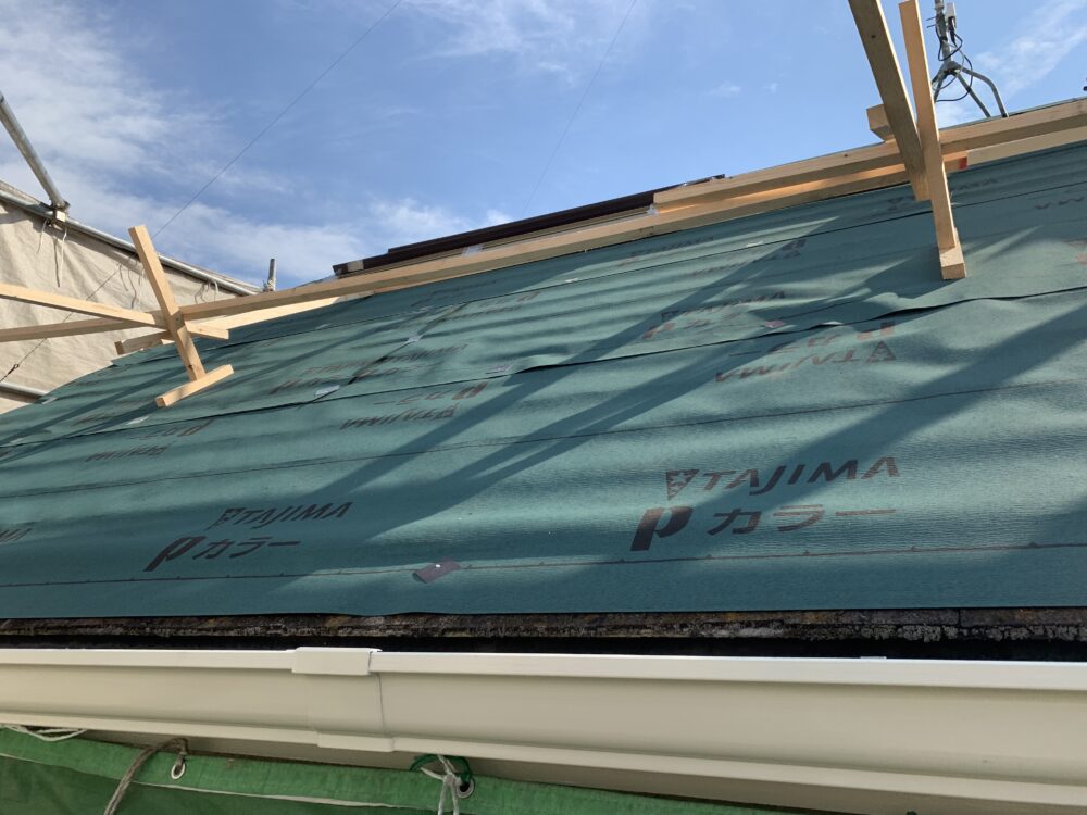 ルーフィング施工後