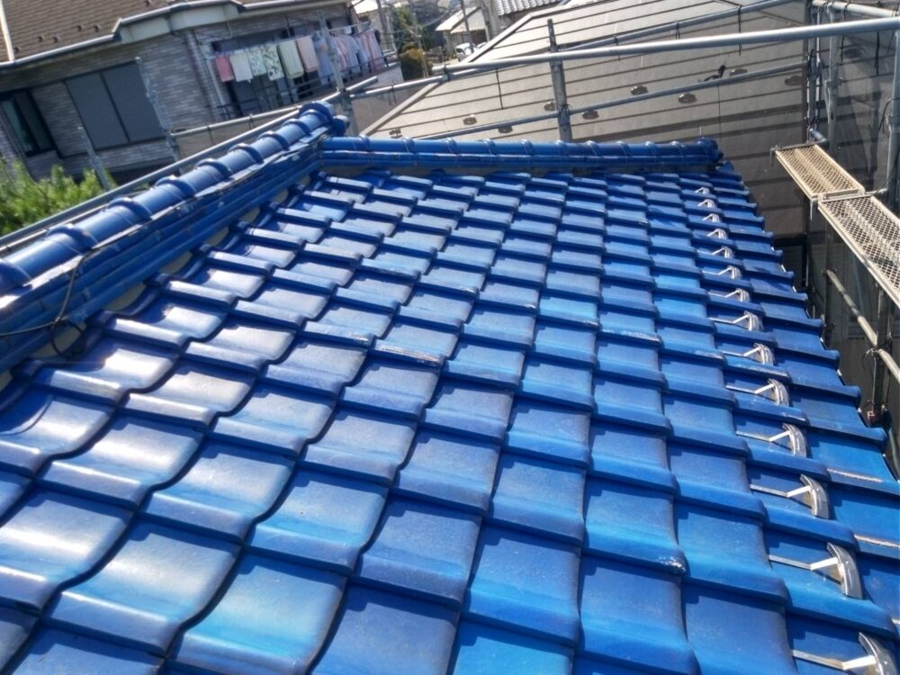 秦野市のお客様工事前の瓦屋根の様子